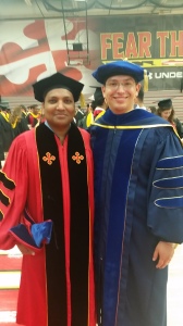 Our new Dr. Singh with his adviser, Dr. Gollner.